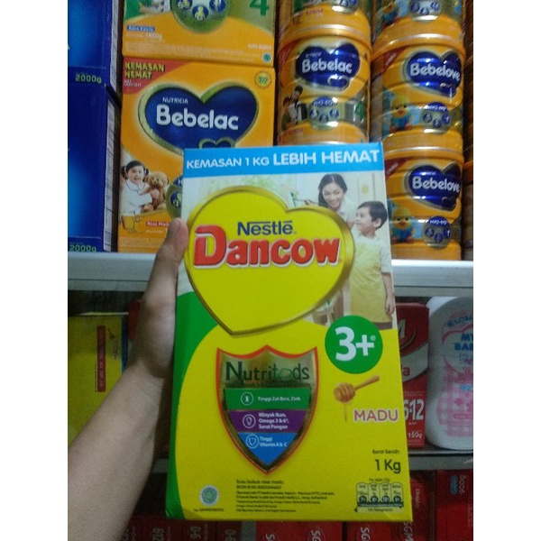 DANCOW 3 PLUS  RASA MADU / VANILA KEMASAN 1KG / DANCOW 3 PLUS 1KG / NESTLE DANCOW / DANCOW 3+ / DANC
