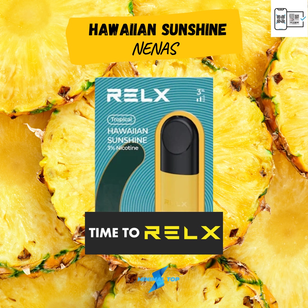 rasa nenas hawaiian sunshine flavor relx refill pod infinity essential original