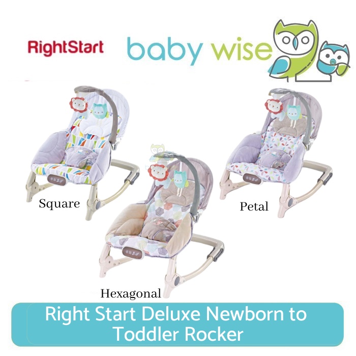 Right Start Newborn to Toddler Portable Rocker Baby Bouncer Table - Ayunan Anak Bayi + Meja Makan