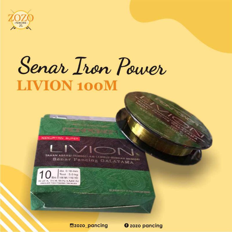 SENAR PANCING IRON POWER LIVION 100M