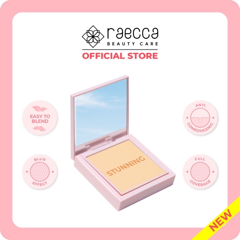 READY! BEDAK RAECCA INSTANT BLURRING EFFECT SHADE STUNNING DAZZLING CHARMING AMAZING POWDER BEDAK PADAT RAECCA VIRAL INSTANT BLUR BEDAK VIRAL RAECCA PENUTUP PORI-PORI