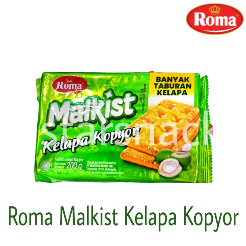 

Roma Malkist Kelapa Kopyor 200Gram