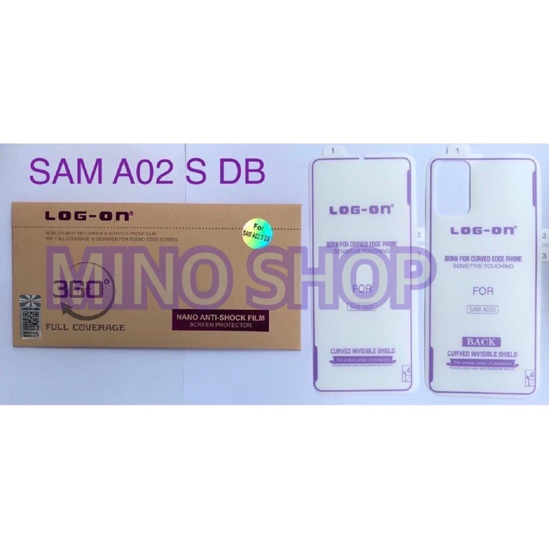 ANTI GORES JELLY SAMSUNG A02S DEPAN BELAKANG - ANTI SHOCK LOG ON SCREEN PROTECTOR