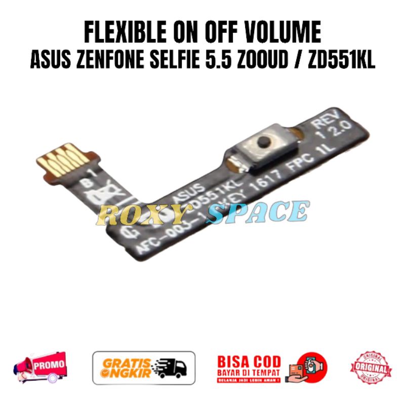 Flexibel flexible on off Asus Zenfone selfie ZD551KL Z00UD - Fleksibel Fleksible On Of Tombol Power