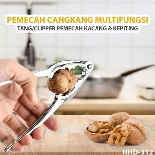 Tang Kepiting Alat Penjepit Kacang Capit Makanan Seafood Stainless Steel Kluwek Alat japit serbabisa