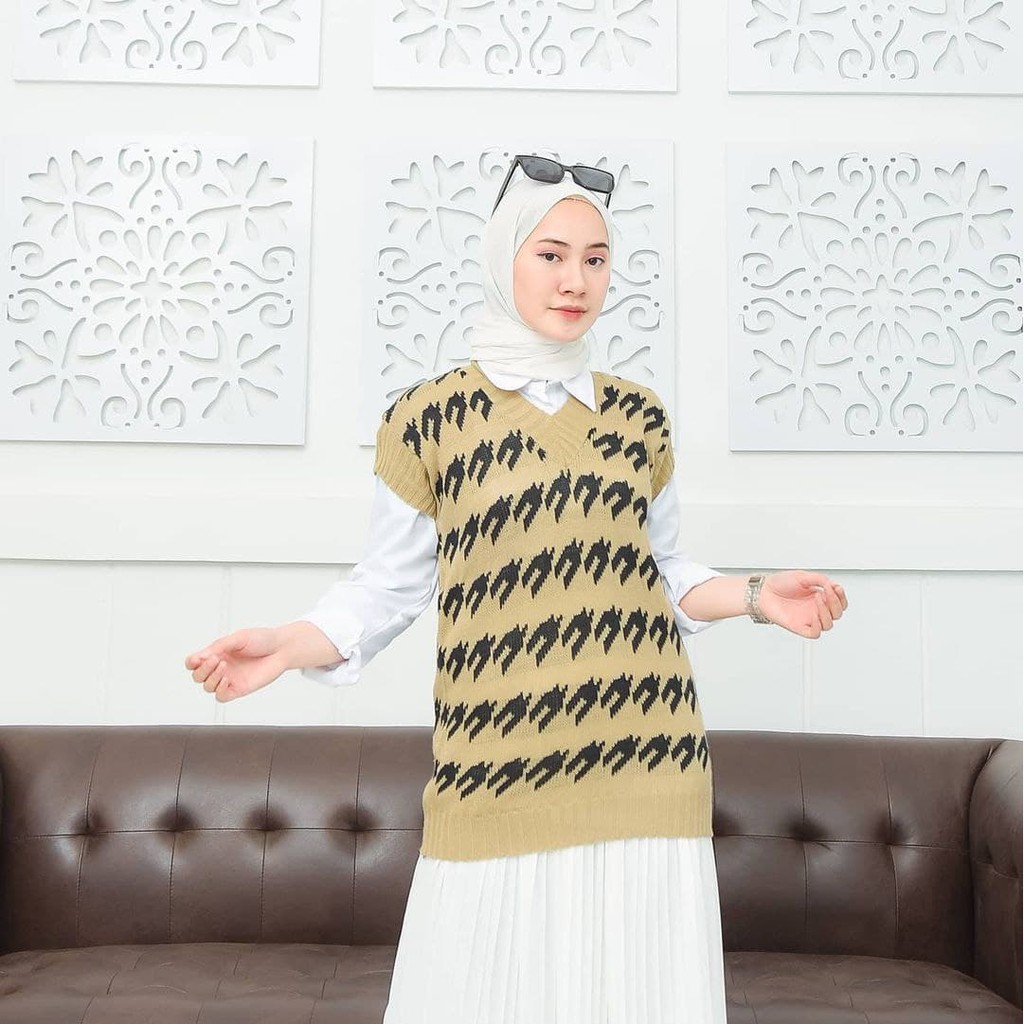 Nara Grosir - Akiko Vest l Sweater Polos l Sweater Pria dan Wanita