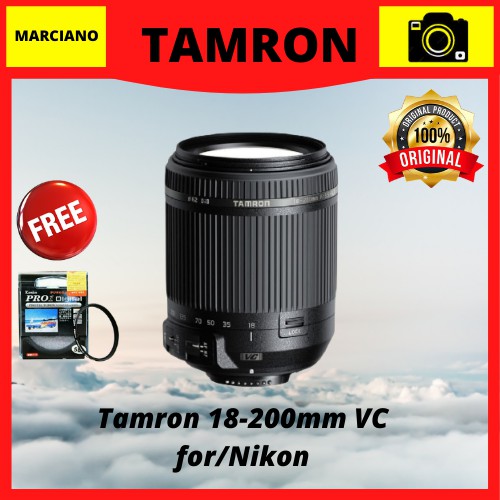 Lensa Tamron 18-200mm VC for/Nikon