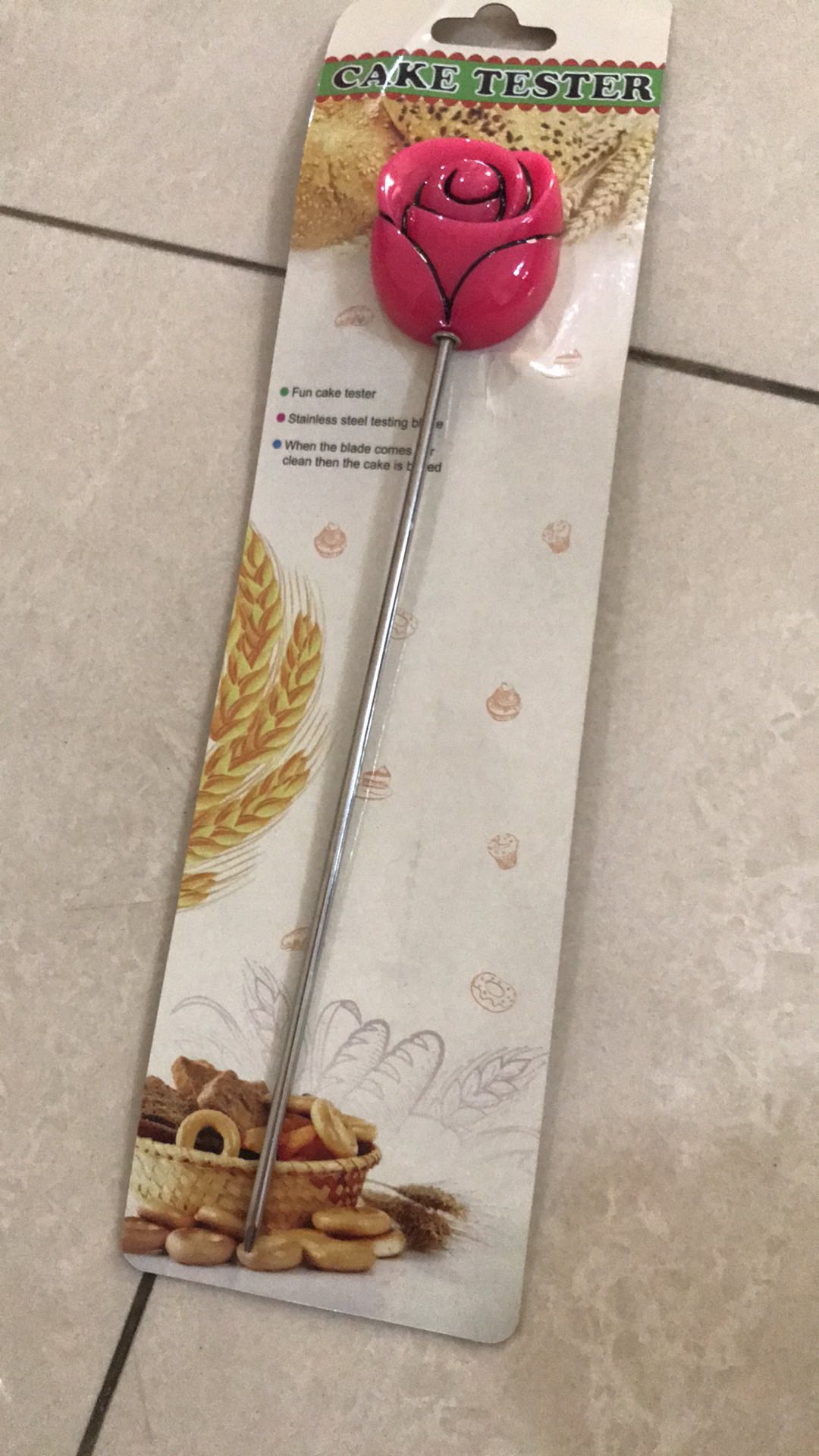 Alat Tester Kue Model Jarum Panjang Bahan Stainless Steel Untuk Perlengkapan Dapur