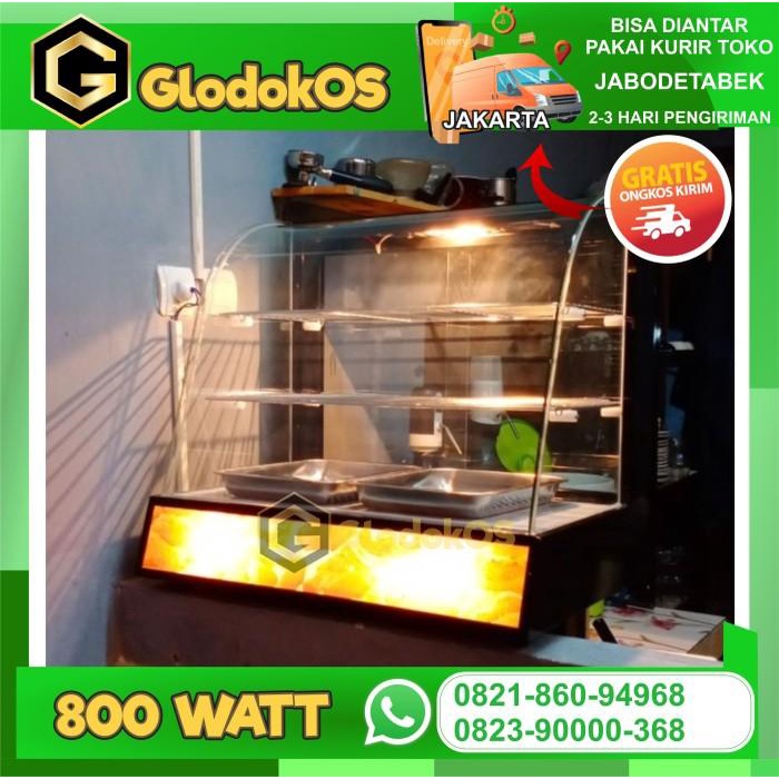

Showcase Warmer Etalase Pemajang Pemanas Makanan Fried Chicken 041