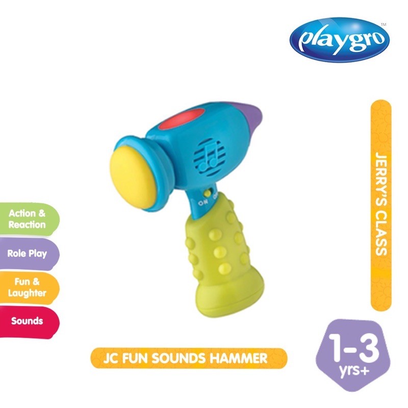 Playgro Fun Sounds Hammer - Mainan bayi