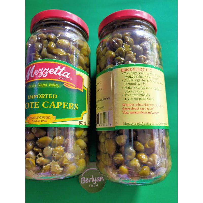 Capers Capote Imported Acar Kaper Acar Capers Mazzeta 473 ml Murah