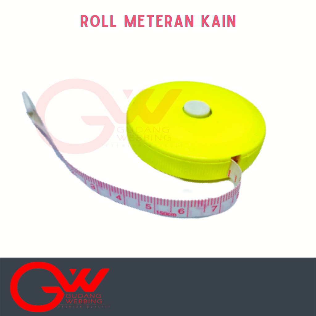 Roll Meteran gulung otomatis | Meteran kain 150cm
