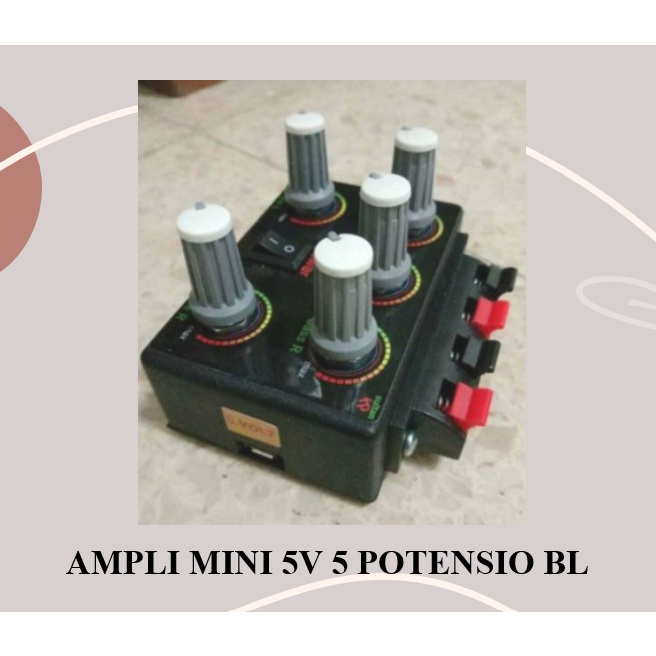 Grosir Ampli super mini 5volt bluetooth super bass dan treble Murah Terlareis ampli 5v BT 5 POTENSIO