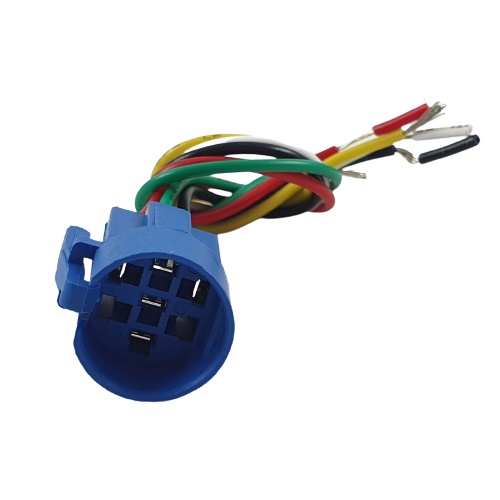 Socket Tombol Stainless 19mm 5pin Colokan Saklar Metal 19 mm 5 pin Led Push Button Switch