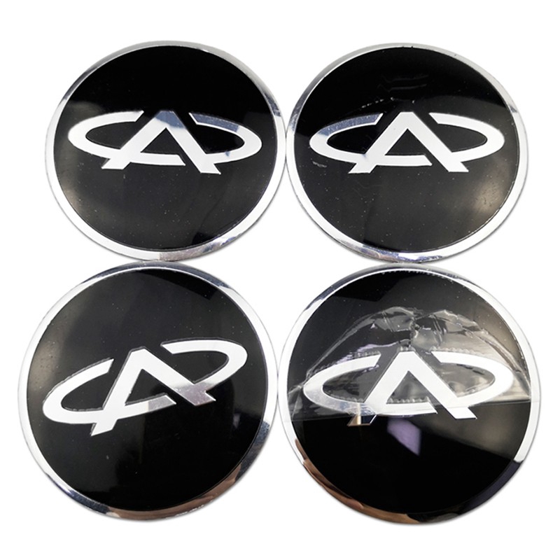 4pcs Stiker Emblem Badge Logo Night Knight Saab Gmc Chery 56mm Untuk Velg Hub Mobil