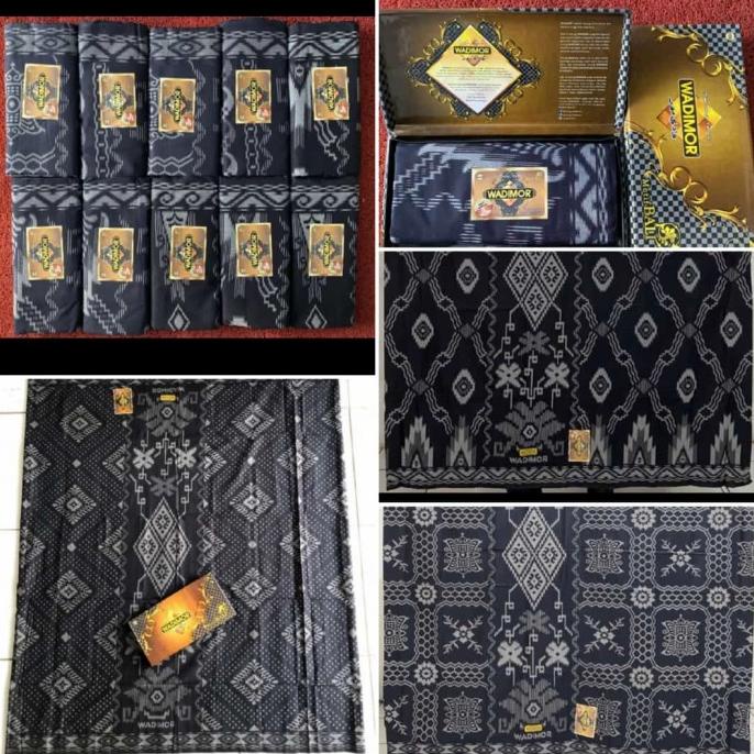___] Sarung Wadimor Motif Bali Hitam, Sarung Wadimor Bali Khusus Hitam Mura