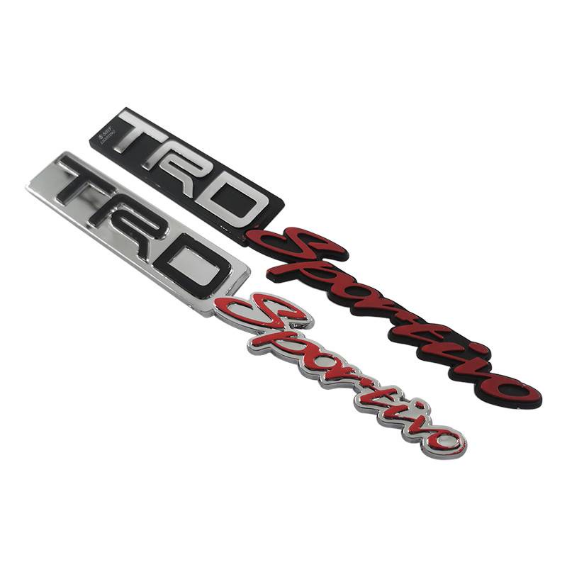 1 x ABS TRD Sportivo Logo Auto Car Decorative Emblem Badge Decal Sticker For TOYOTA TRD SPORTIVO