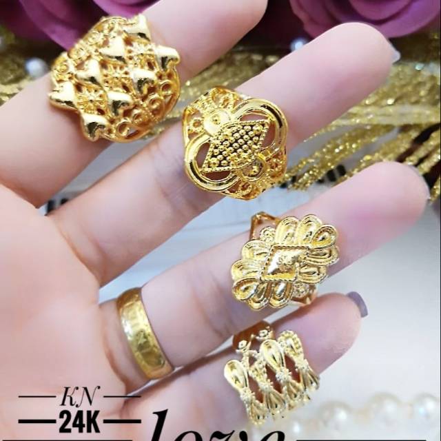 Xuping cincin lapis emas 24k 2127k