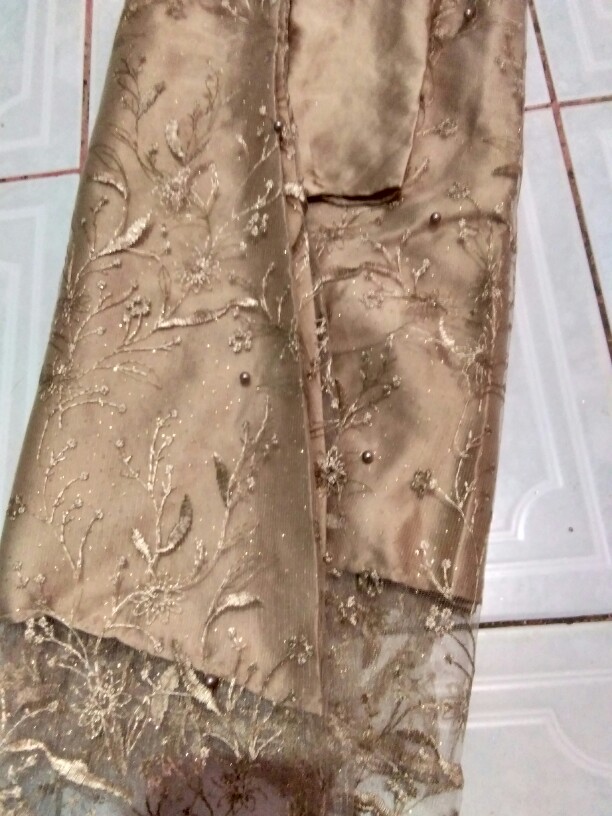 Maura Couple - Sania Ruffle Batik Couple Ori Ndoro Jowi Dnt Garansi Kebaya Modern - Set Couple Adara