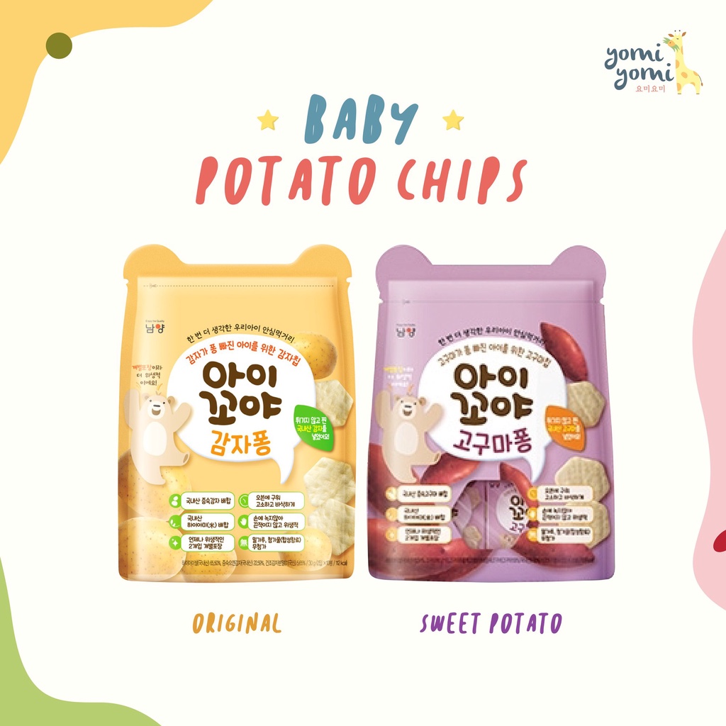 Baby Potato Chips / Camilan Bayi / Snack Bayi sehat / Snack anak/ Potato chips