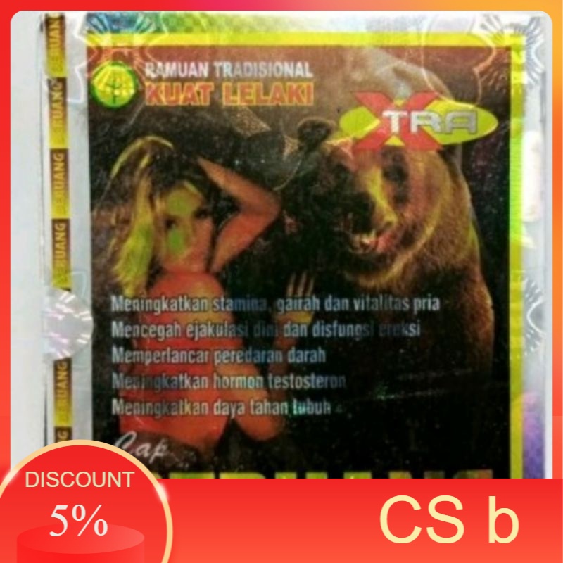 COD TERMURAH BERUANG XTRA HITAM KAPSUL