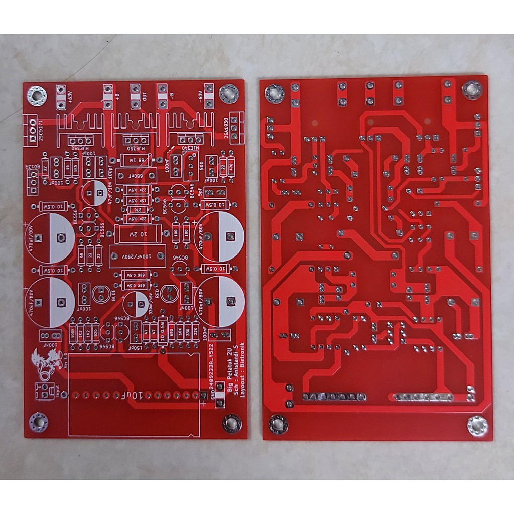 PCB Big Pelatuk Amp 2U Tanpa Final Dauble layer