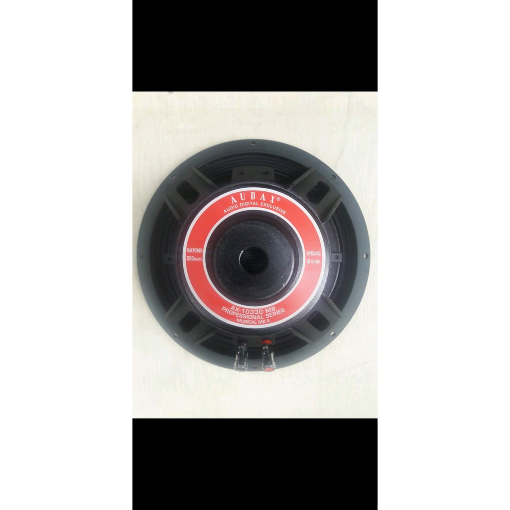 (peti kayu) Speaker Audax 10 Inch Ax10330 Full Range Ax 10330