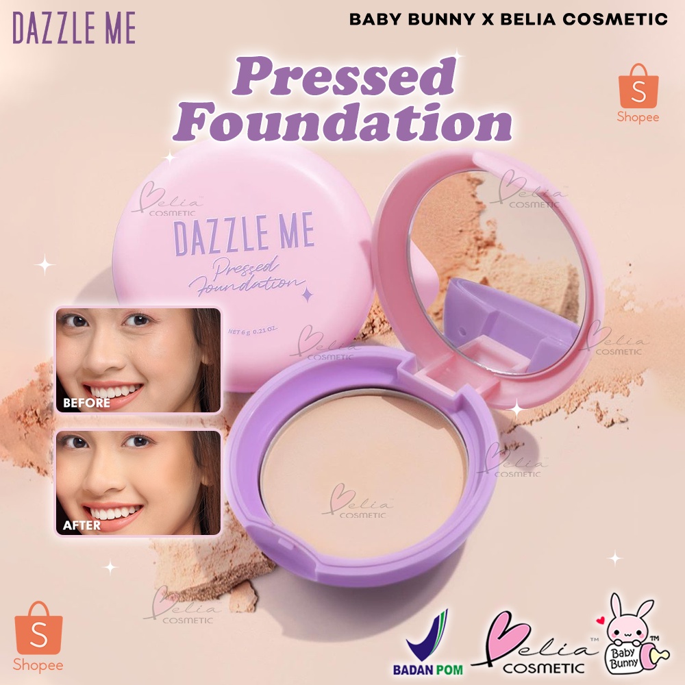 ❤ BELIA ❤ DAZZLE ME Pressed Foundation | Compact Powder | Bedak Padat | Blurring Matte | Oil Control | BPOM