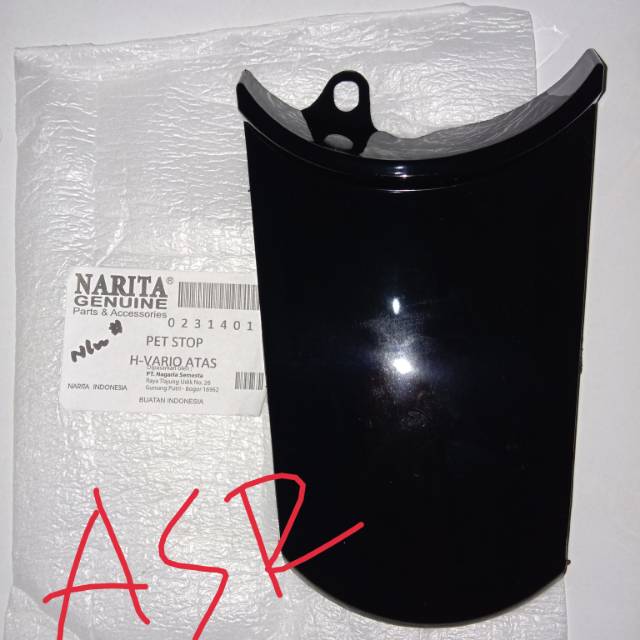 Cover tail pet stop atas sambungan bodi atas vario 110 CW lama hitam