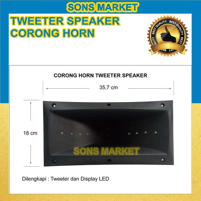 TWEETER TWETER TWITER SPEAKER CORONG HORN BAHAN PLASTIK TEBAL