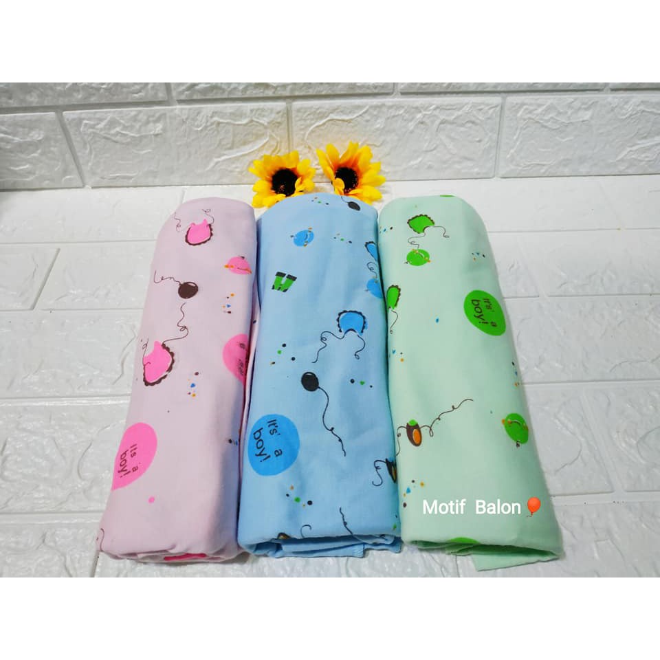 Isi 3pcs Bedong Selimut Bayi SNI Bahan halus lembut 90x110cm