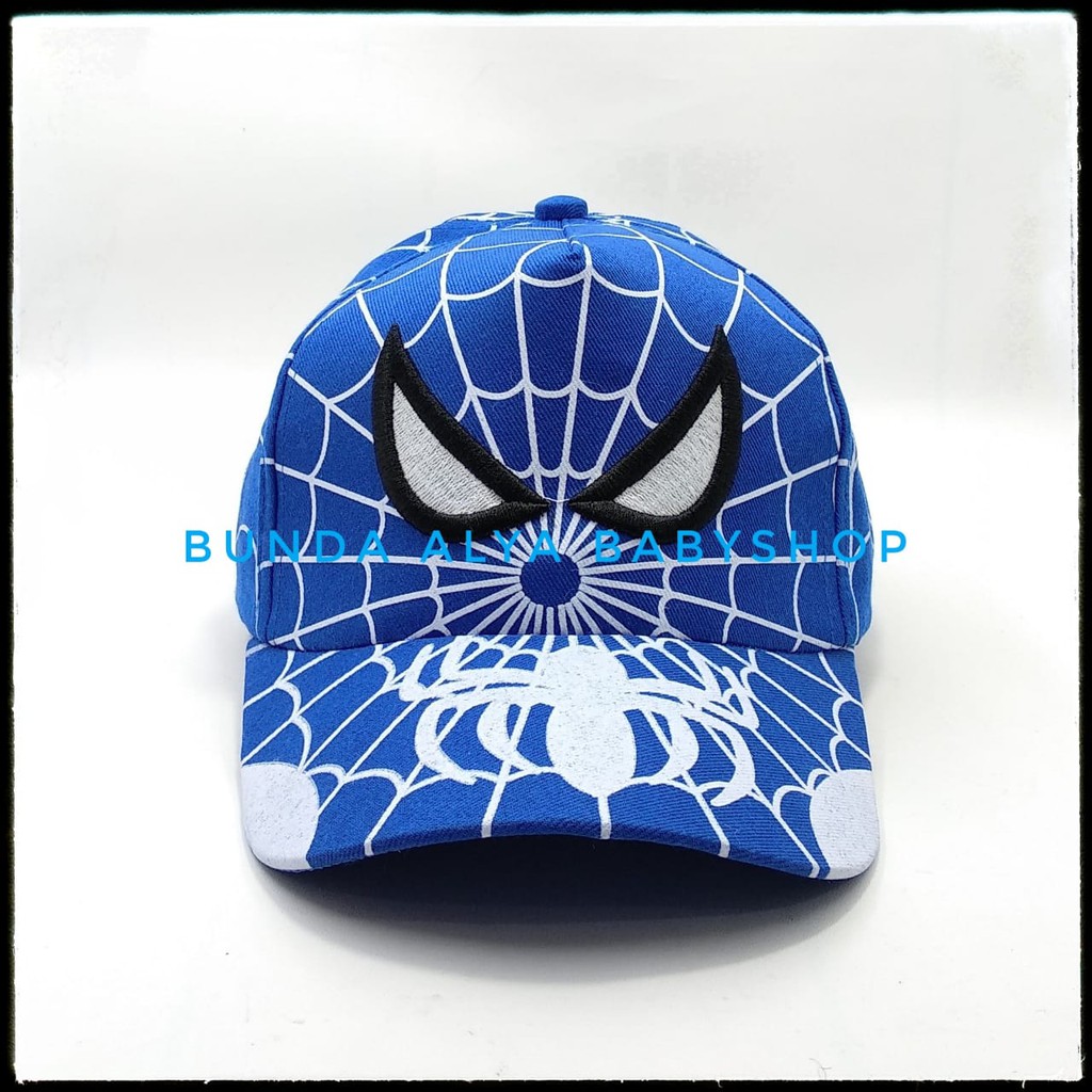 Topi Baseball Anak Laki-Laki Cowok Model Terbaru Kartun Karakter Super Hero - Topi Anak Laki Laki Baseball Karakter Kartun Laba Laba - Topi Pet Balita - Topi Hat Anak Cowok Dengan Perekat Keren