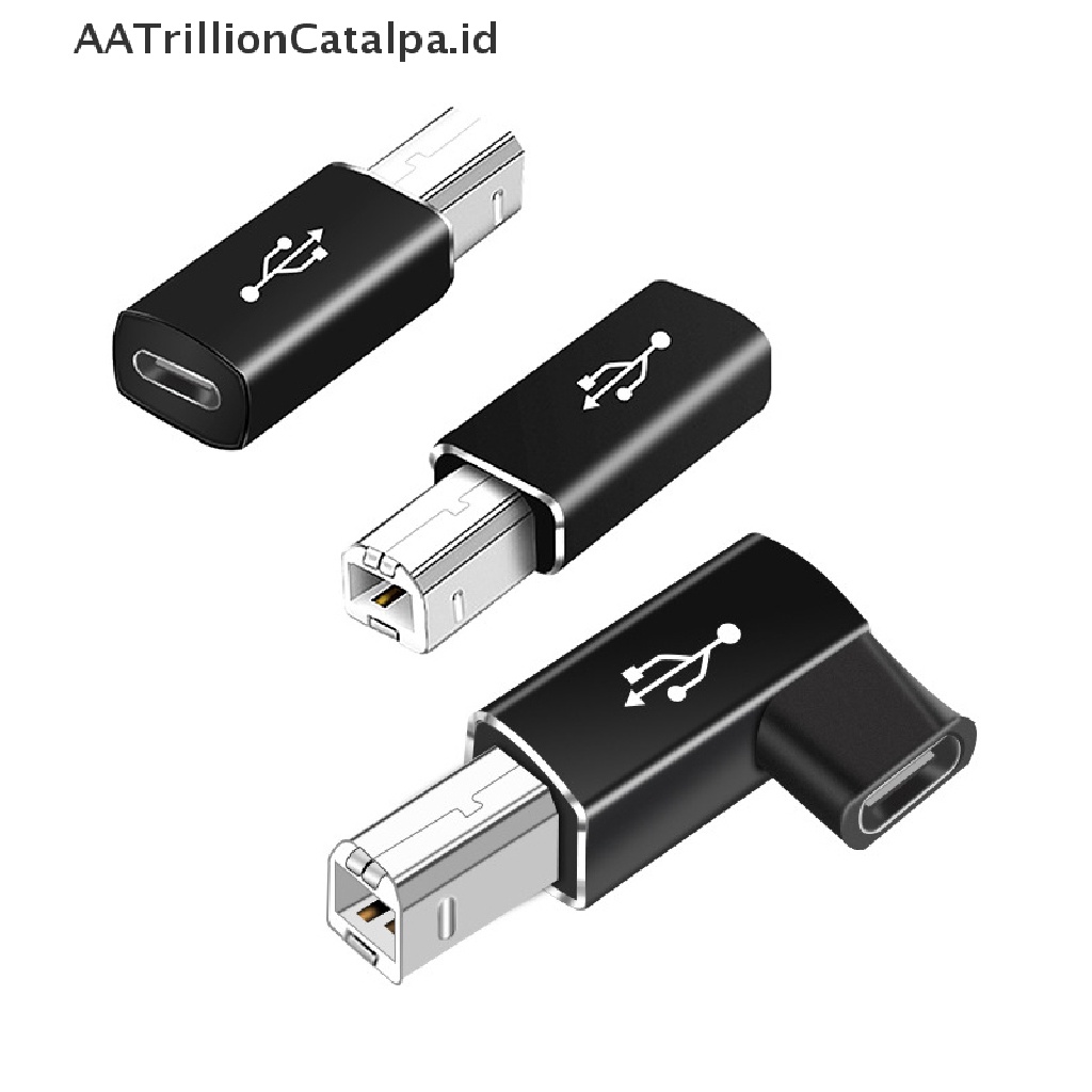 Aatrillioncatalpa Adapter Scanner Printer USB Tipe C Female Ke B Male Untuk Keyboard MIDI