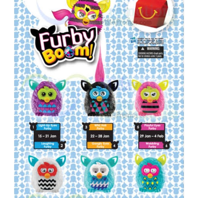 FURBY BOOM HAPPY MEAL MAINAN MCD
