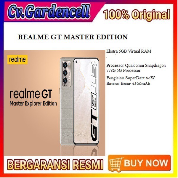 realme gt master edition ram 8 128 gb garansi resmi