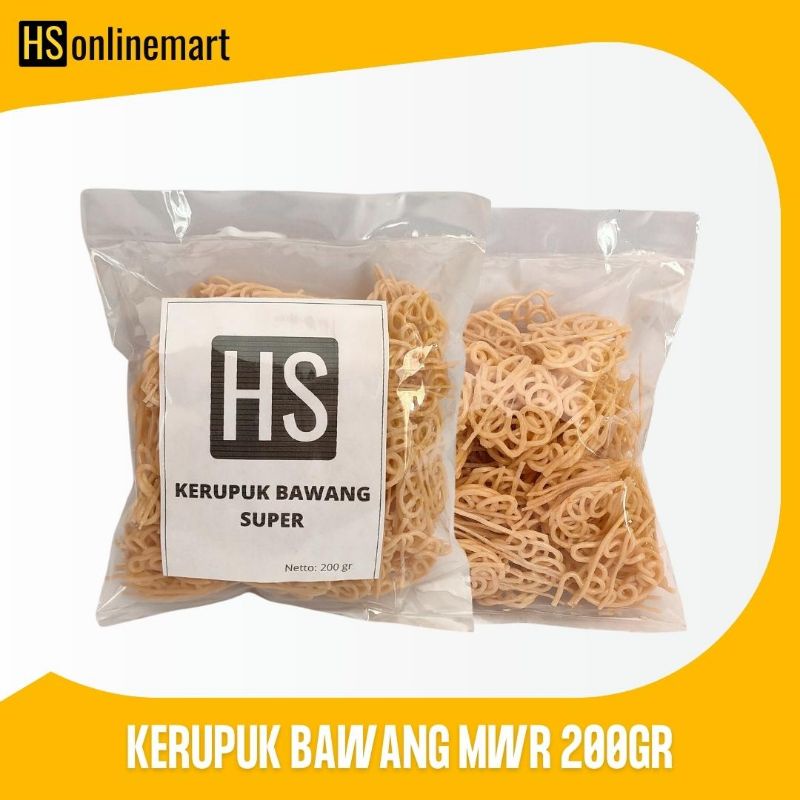 

( Murah ) Kerupuk bawang mawar 200gr mentah