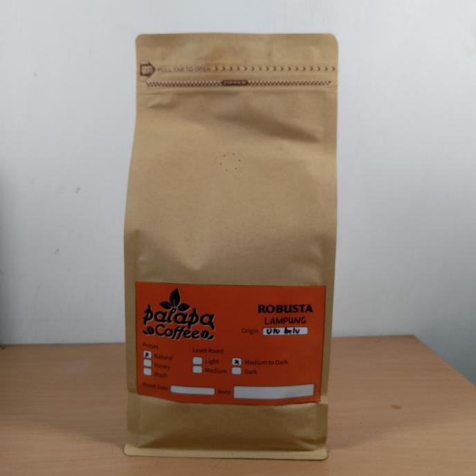 

Roasted Bean Robusta Lampung 1kg - Medium Dark