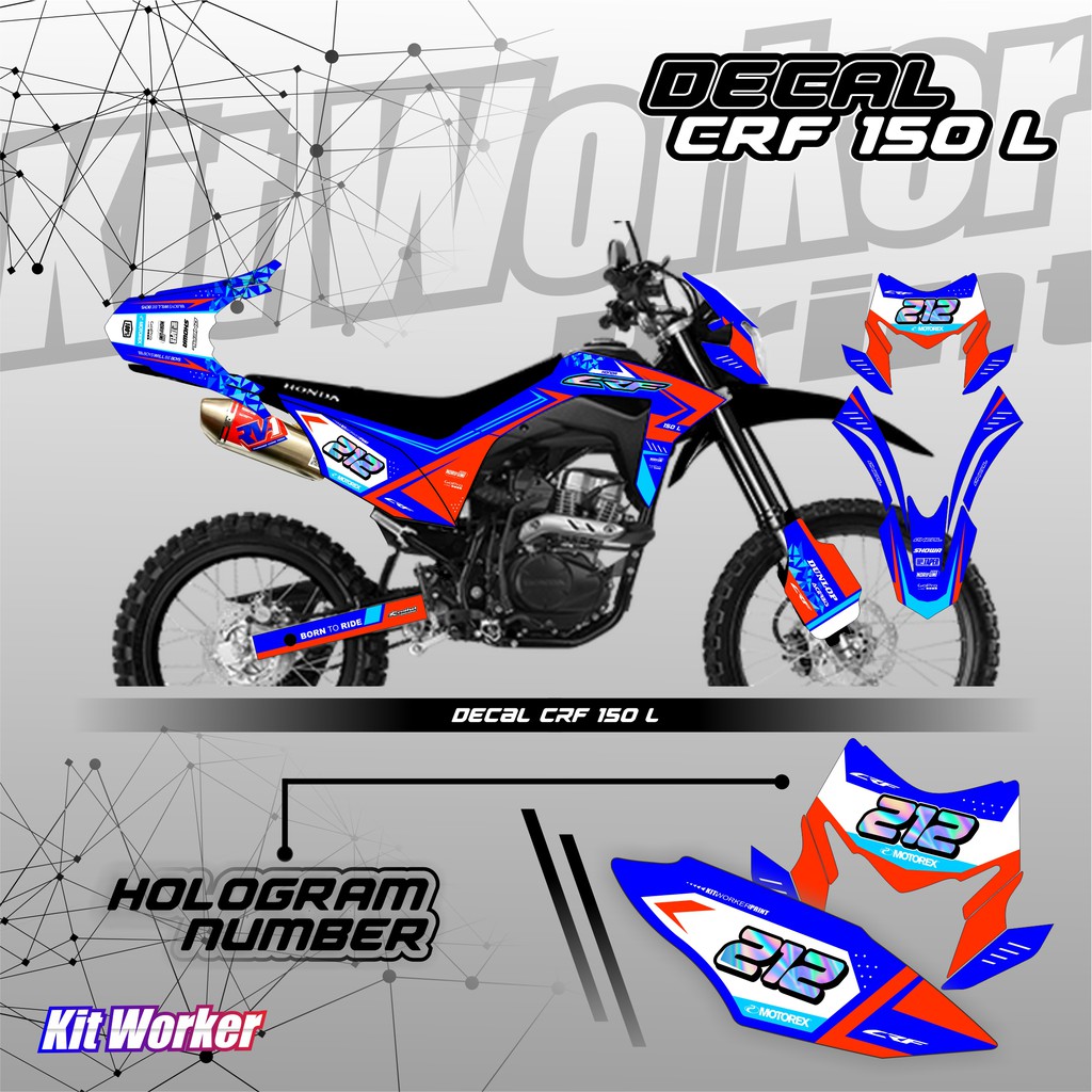 DECAL CRF 150 L BISA CUSTOM Shopee Indonesia