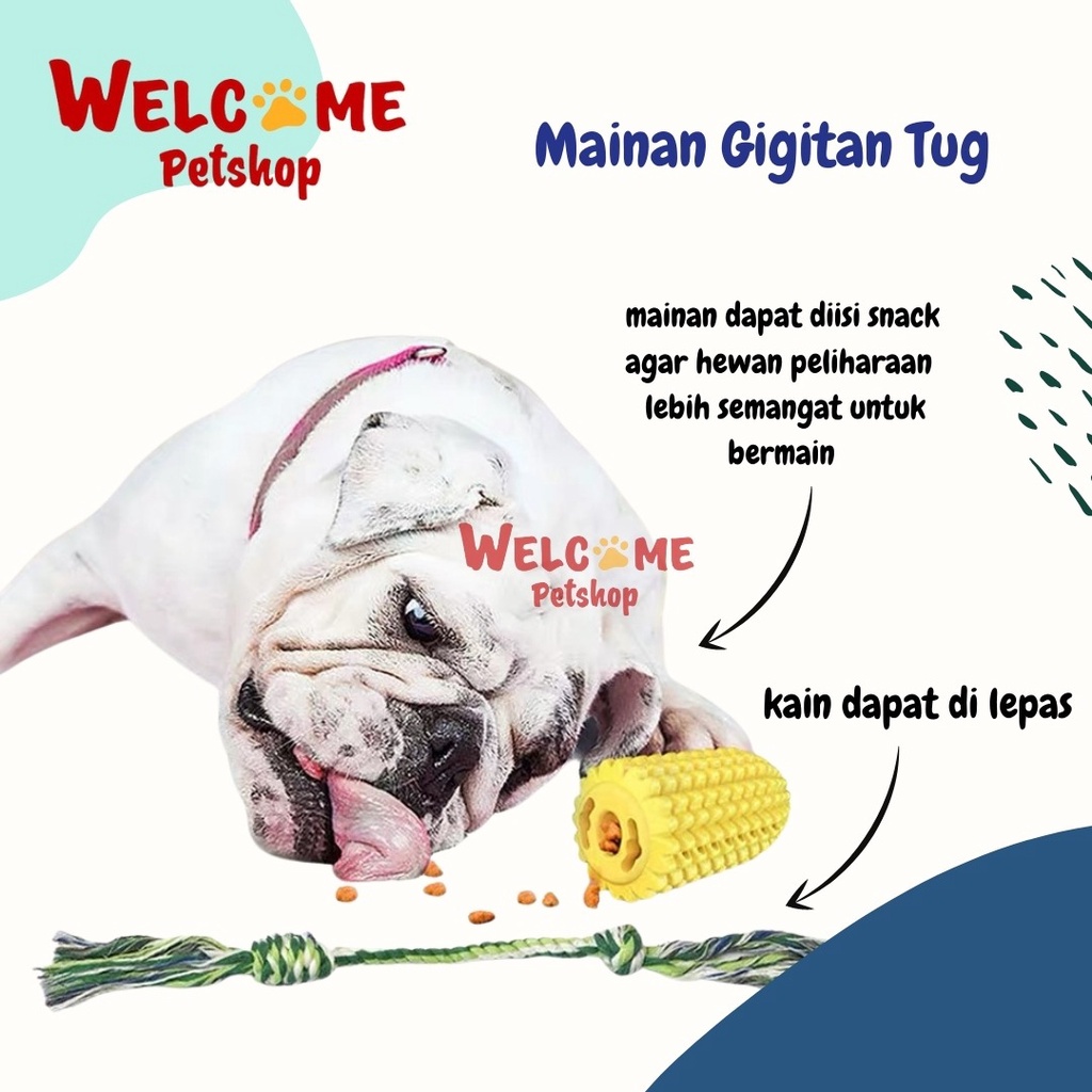 Mainan Gigitan Tug / Mainan Anjing / Gigitan Anjing / Dog Toy