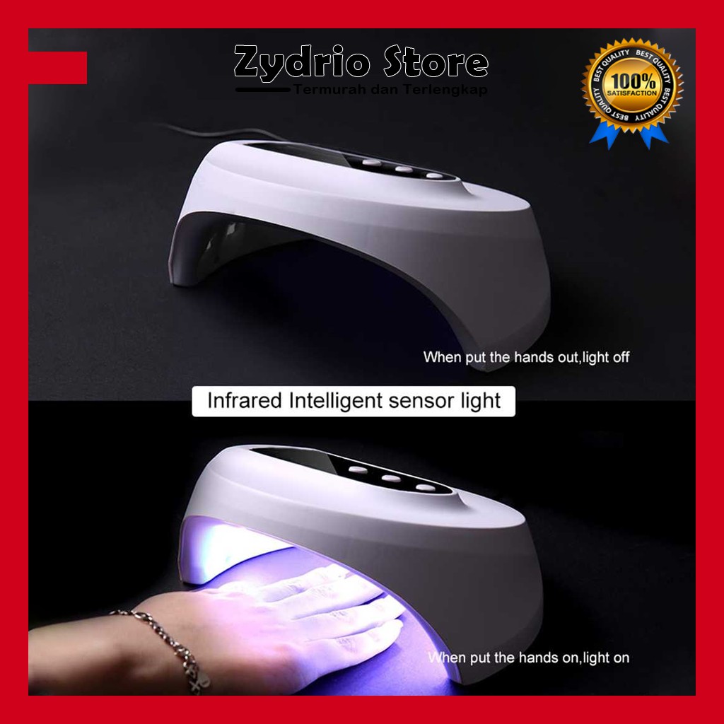 Alat Pengering Kutek Kuku Smart Portable UV LED Nail Dryer 36W