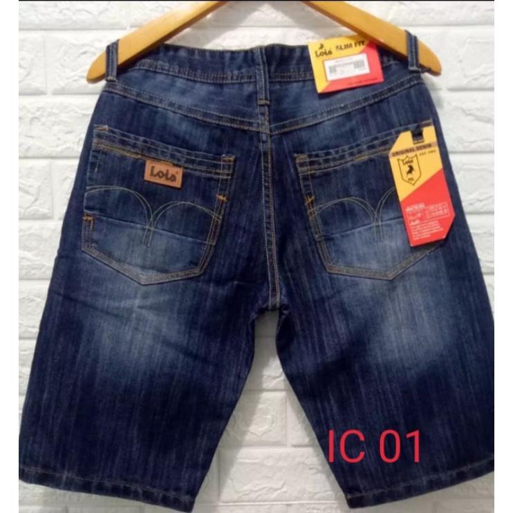 celana jeans pendek original pria / jeans pendek pria / celana pendek pria ternaru / jeans lois