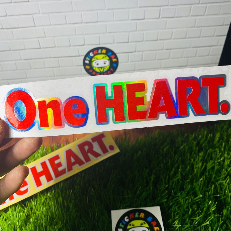 Sticker one heart motor hondaa cuting sticker ONE HEART 1pcs