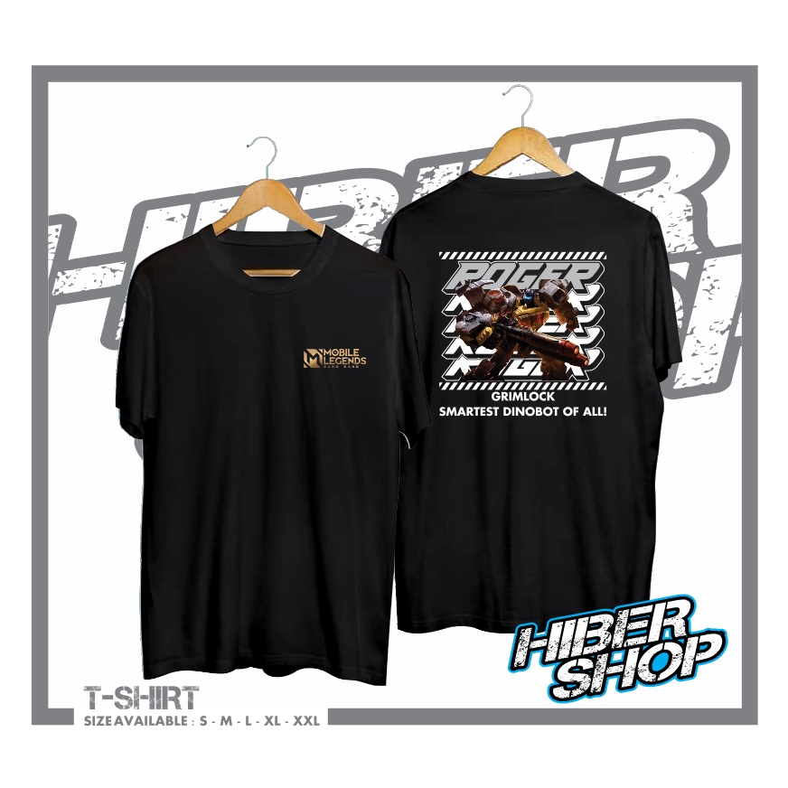 KAOS BAJU ROGER GRIMLOCK SKIN MOBILE LEGENDS BANG BANG MLBB KAOS GAME GAMER MURAH KEREN - HIBER SHOP