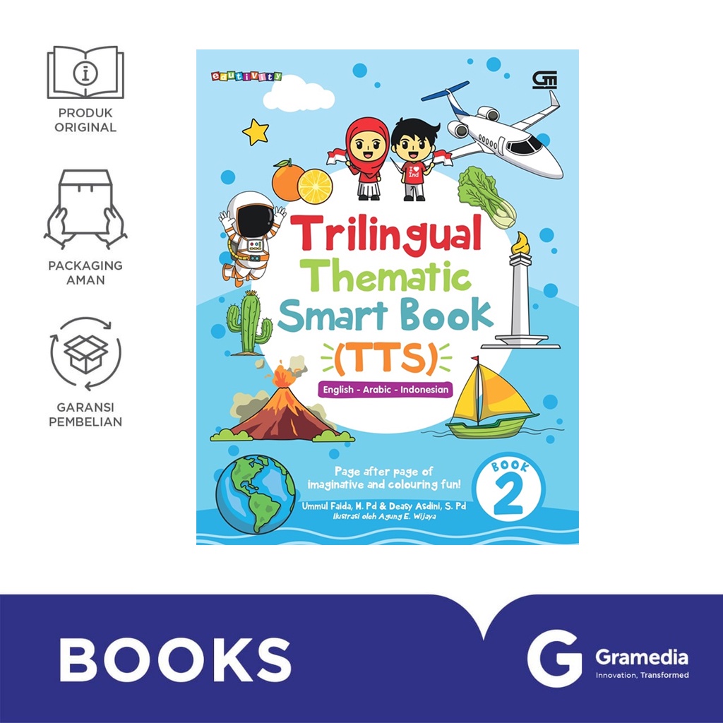 Gramedia Bali - Trilingual Thematic Smart Book (TTS) (English-Arabic-Indonesian) - Book 2