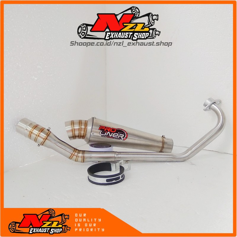 Knalpot pro liner jupiter mx/mx king/satria 150 50mm inlet