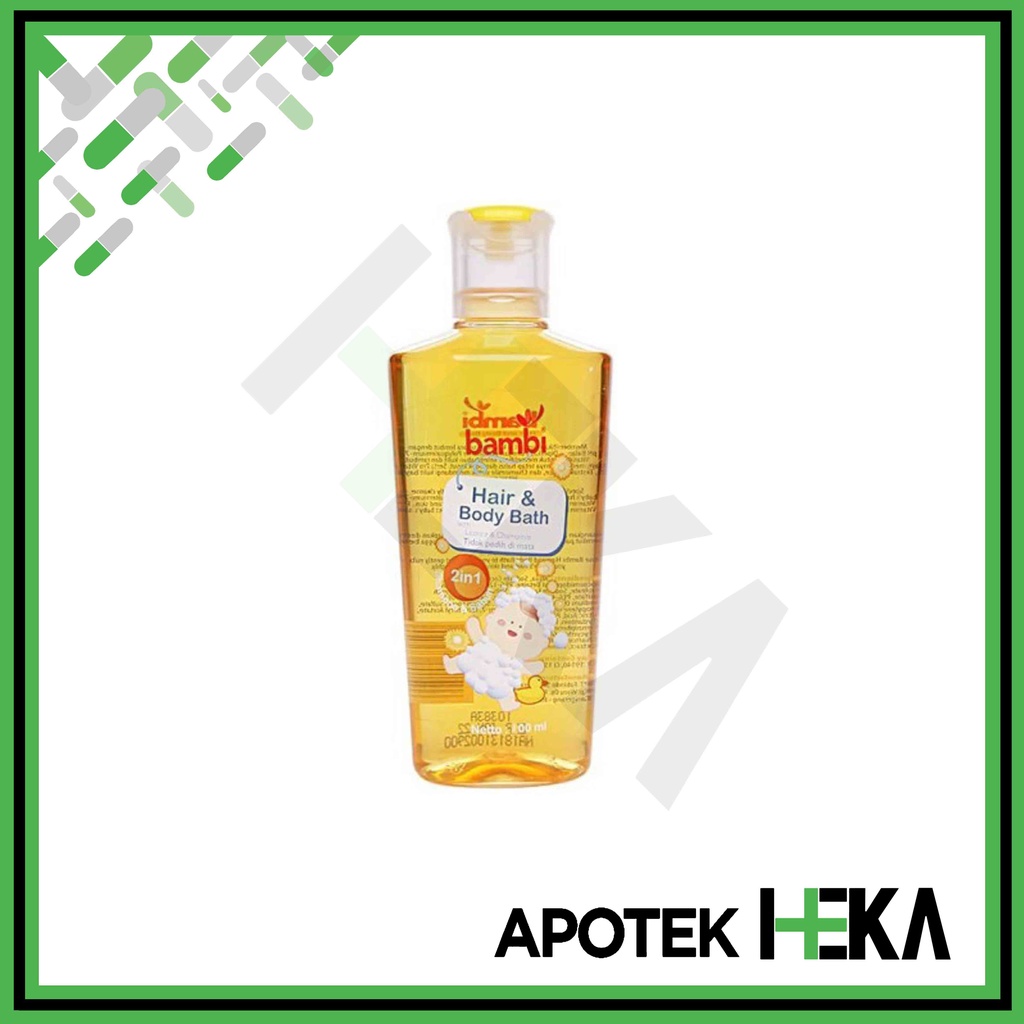 Bambi Baby Hair &amp; Body Bath 2 in 1 100 ml - Sabun Sampo Bayi (SEMARANG)