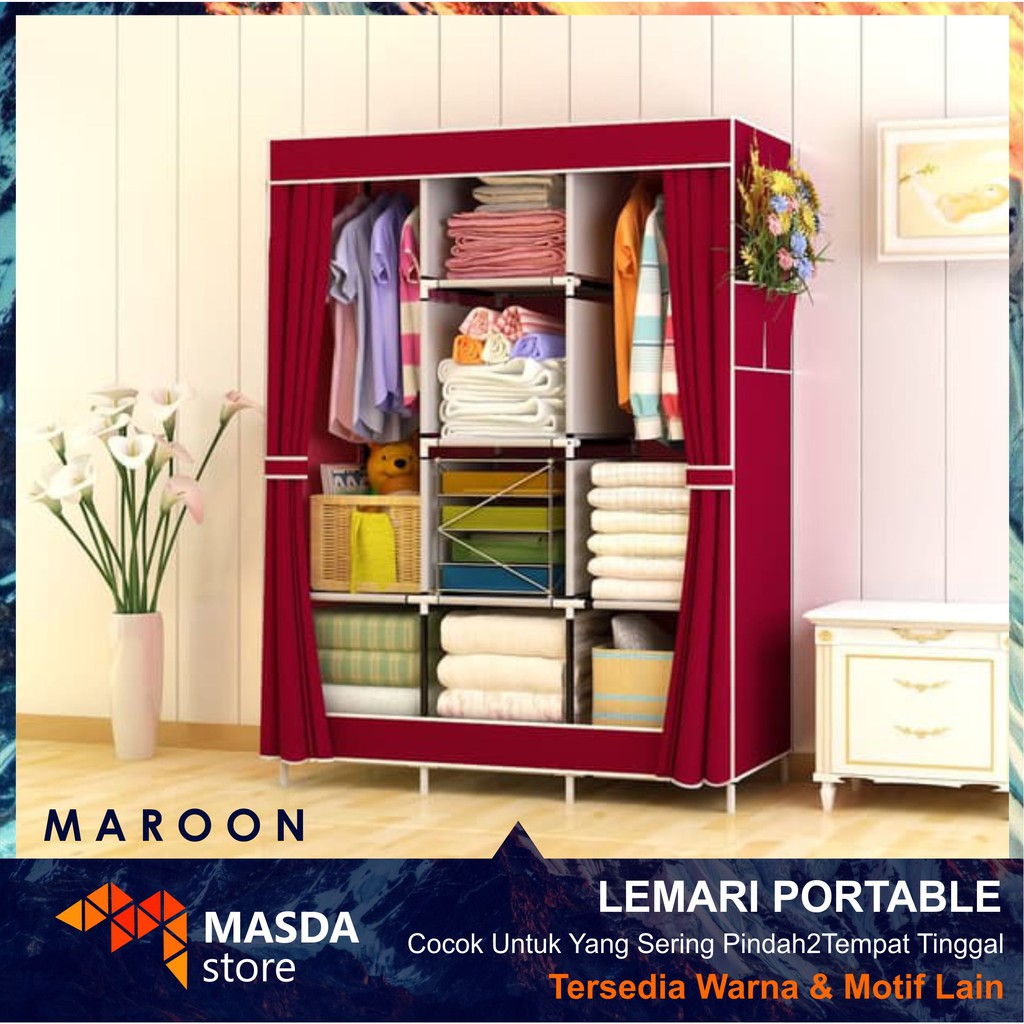  Cara  Pasang  Lemari  Portable Wardrobe LEMARIWEUH