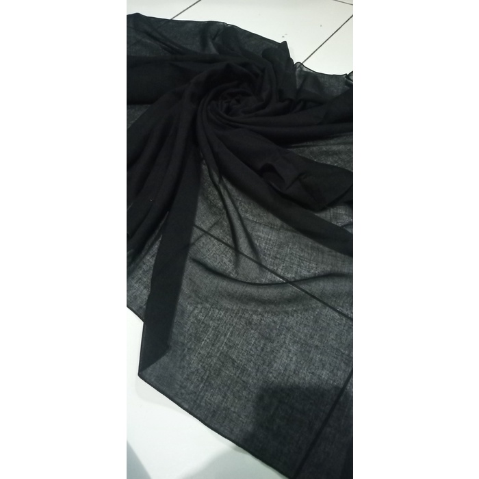 JM jilbab / kerudung segiempat paris polos - Hitam