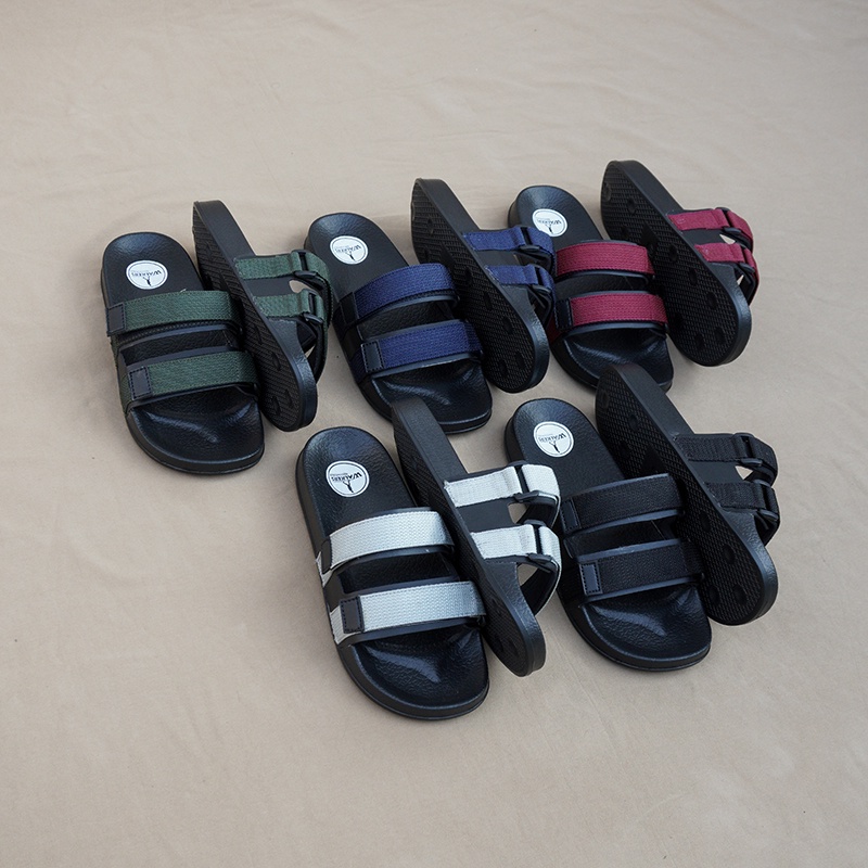 PROMO- Sandal Slide Pria Walkers Weber Army / Sendal Slop Keren Casual Kekinian Flipflop Terbaru