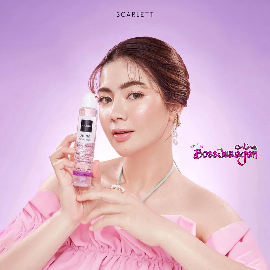 (BOSS) (NEW) SCARLETT Whitening Facial Wash - FACIAL WASH SCARLETT WHITENING